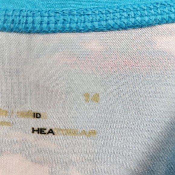 Girls‎ Blue Under armor swimsuit Size 14 - Picture 2 of 7